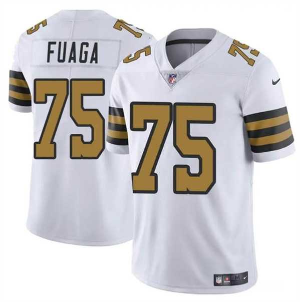 Men & Women & Youth New Orleans Saints #75 Taliese Fuaga White 2024 Draft Color Rush Limited Stitched Jersey->new orleans saints->NFL Jersey
